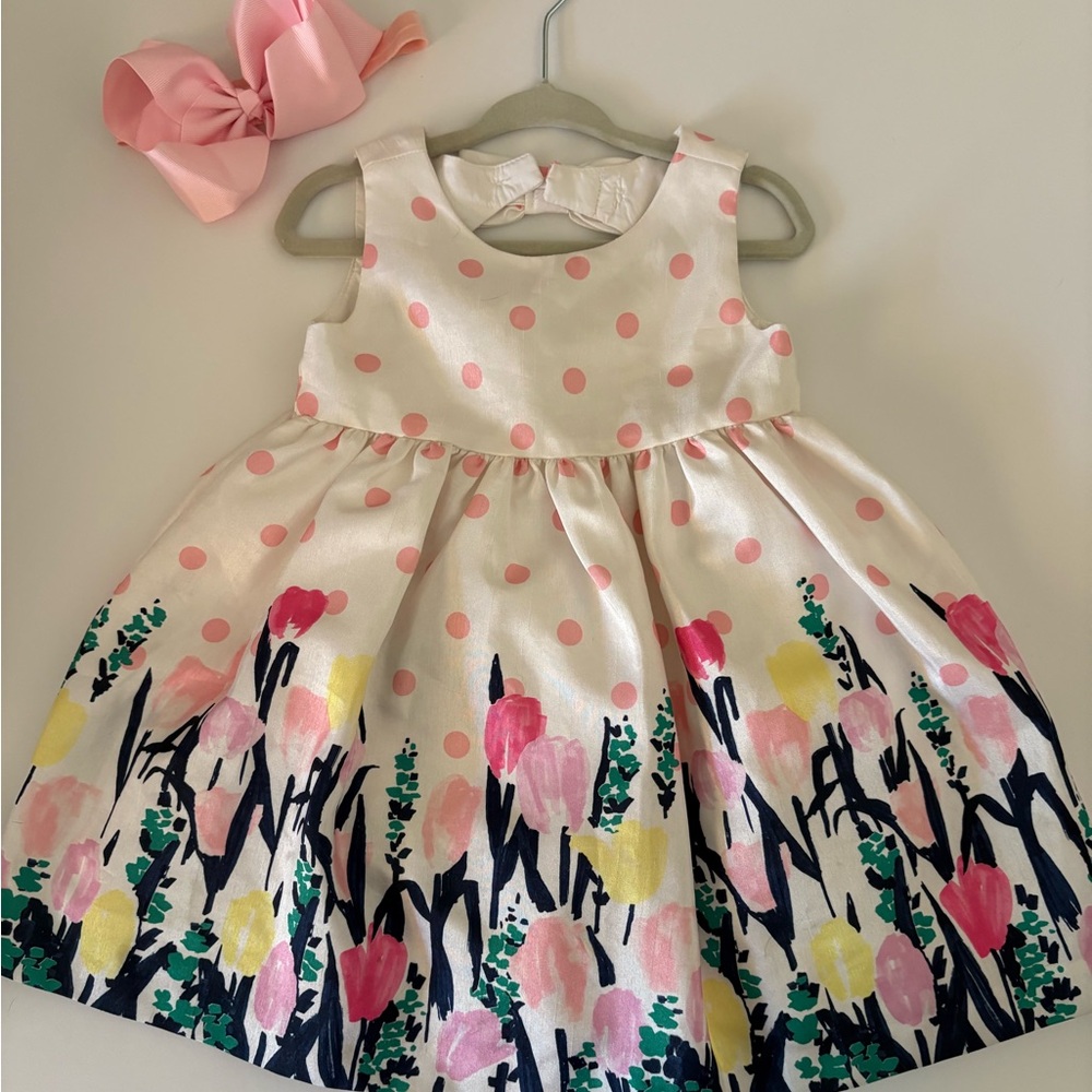Gymboree Pink and White Floral Dress